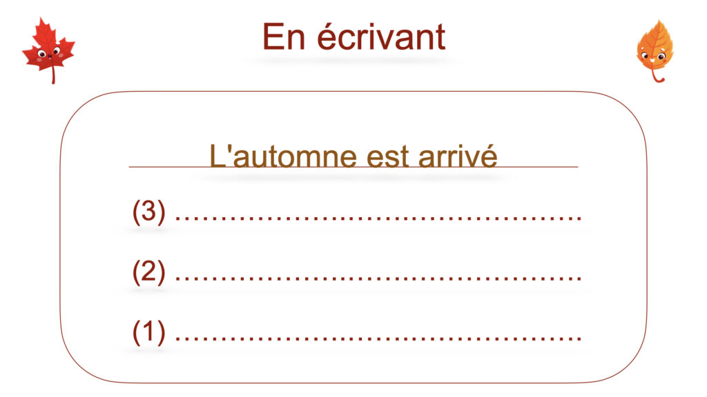 ⁦En ecrivant (Phrase sur l'Automne)⁩ - الصورة ⁦3⁩